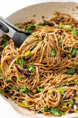 Savory Vegan Stir Fry With Buckwheat Noodles