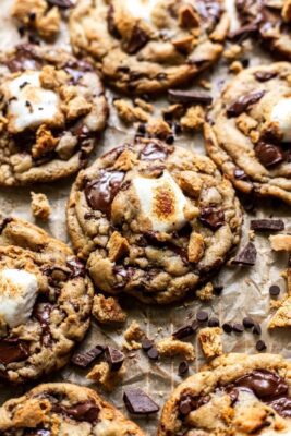 The Best Chewy Vegan S'mores Cookies (GF)