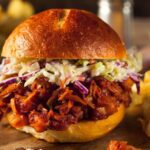 Delish Vegan BBQ Jackfruit Sandwich